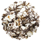 Dark Chocolate Drizzle gourmet popcorn in a resealable gourmet tub from Best Darn Kettlecorn