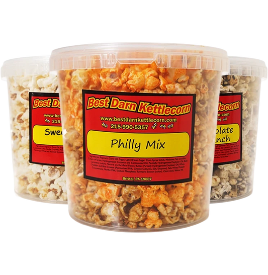Best Darn Kettlecorn Kettle Corn Variety Pack - 12 Tubs, Gourmet Popcorn Gift Set